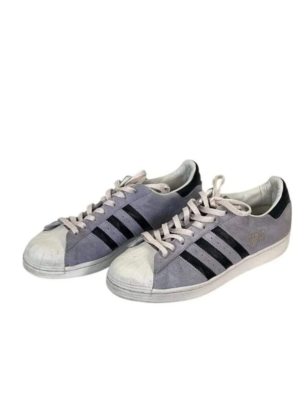 Adidas Superstar Dust Purple H68174 Mens 10.5 Suede Shell Toe Sneakers